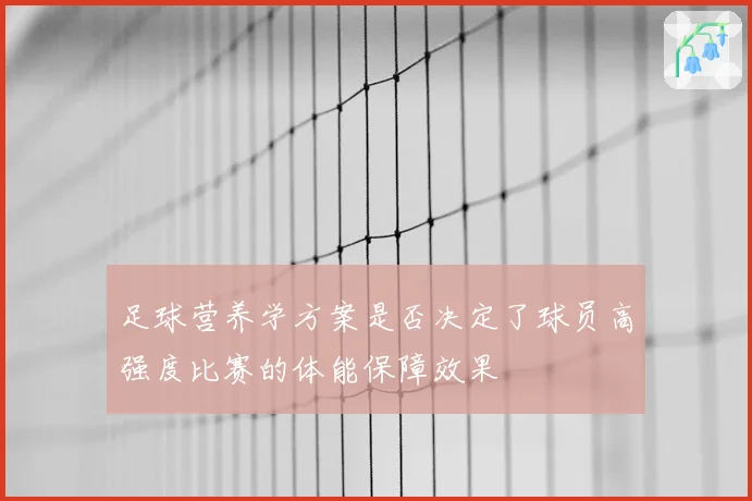 足球营养学方案是否决定了球员高强度比赛的体能保障效果